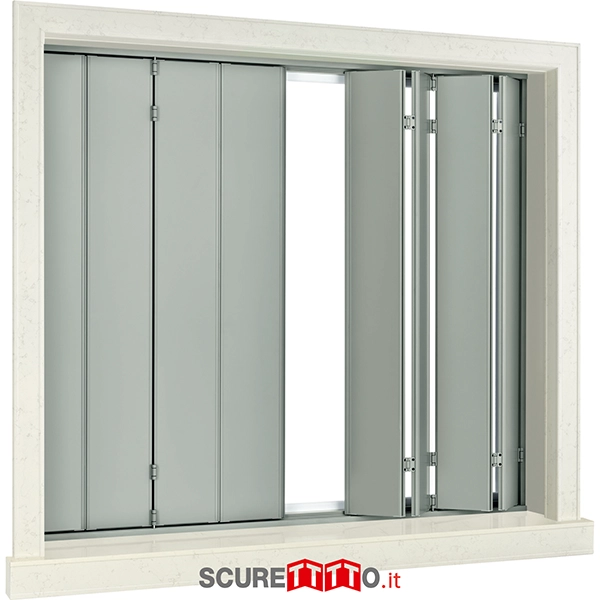 Scuro oscurante apertura a pacchetto