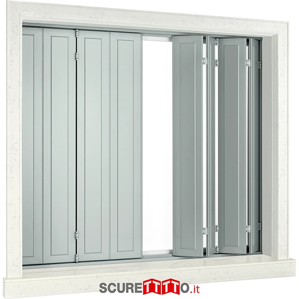 Scuro oscurante apertura a pacchetto