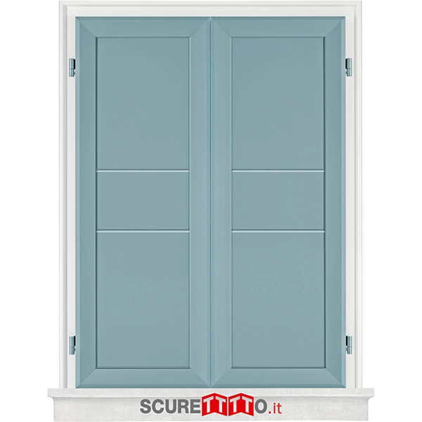 Scuro oscurante apertura ad ante esterne al muro